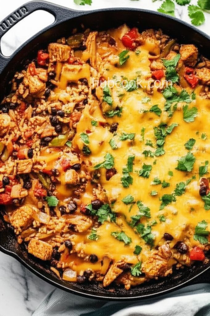 Chicken Burrito Skillet