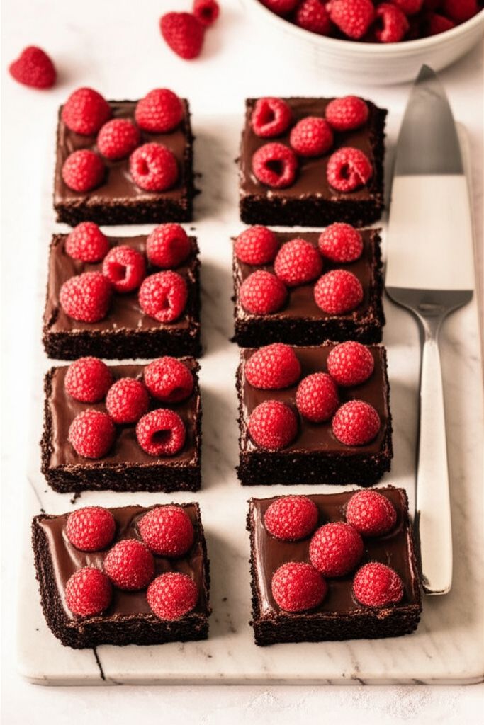 Chocolate-Covered Raspberry Brownies