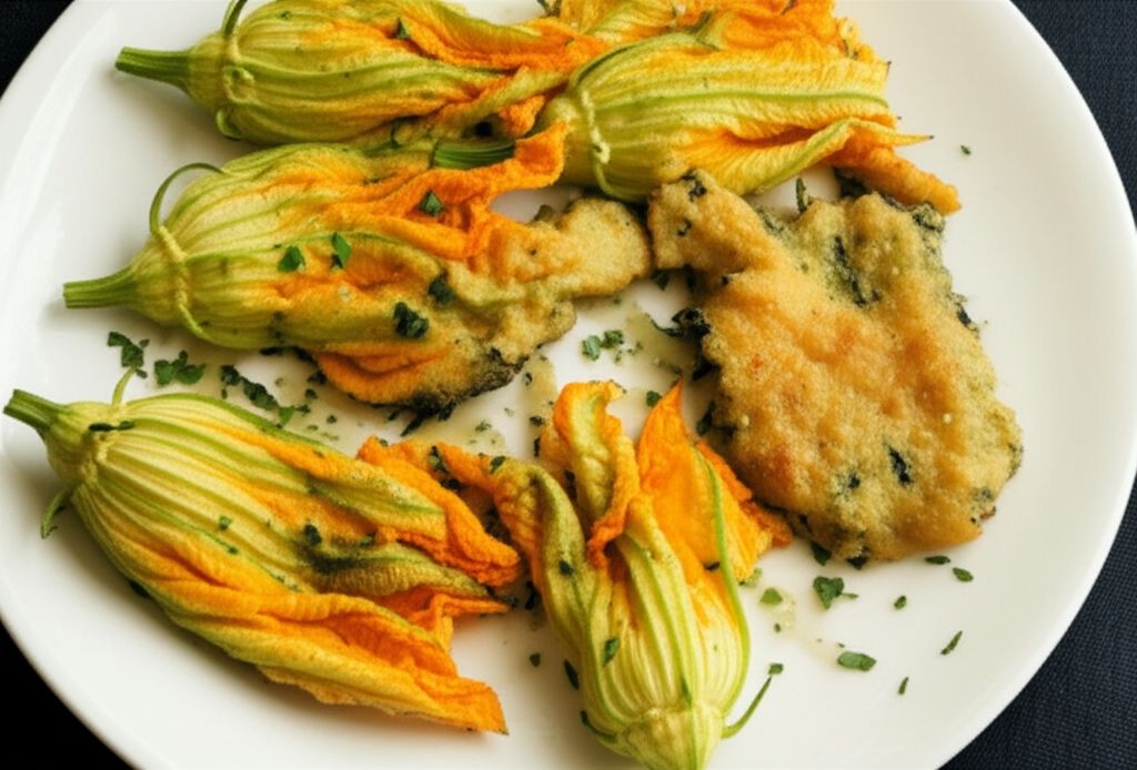 Crispy Zucchini or Pumpkin Blossoms