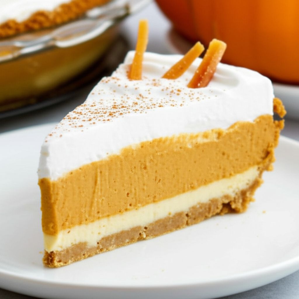 Double Layer Pumpkin Pie Cheesecake
