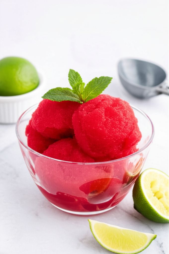 Juicy Watermelon Sorbet