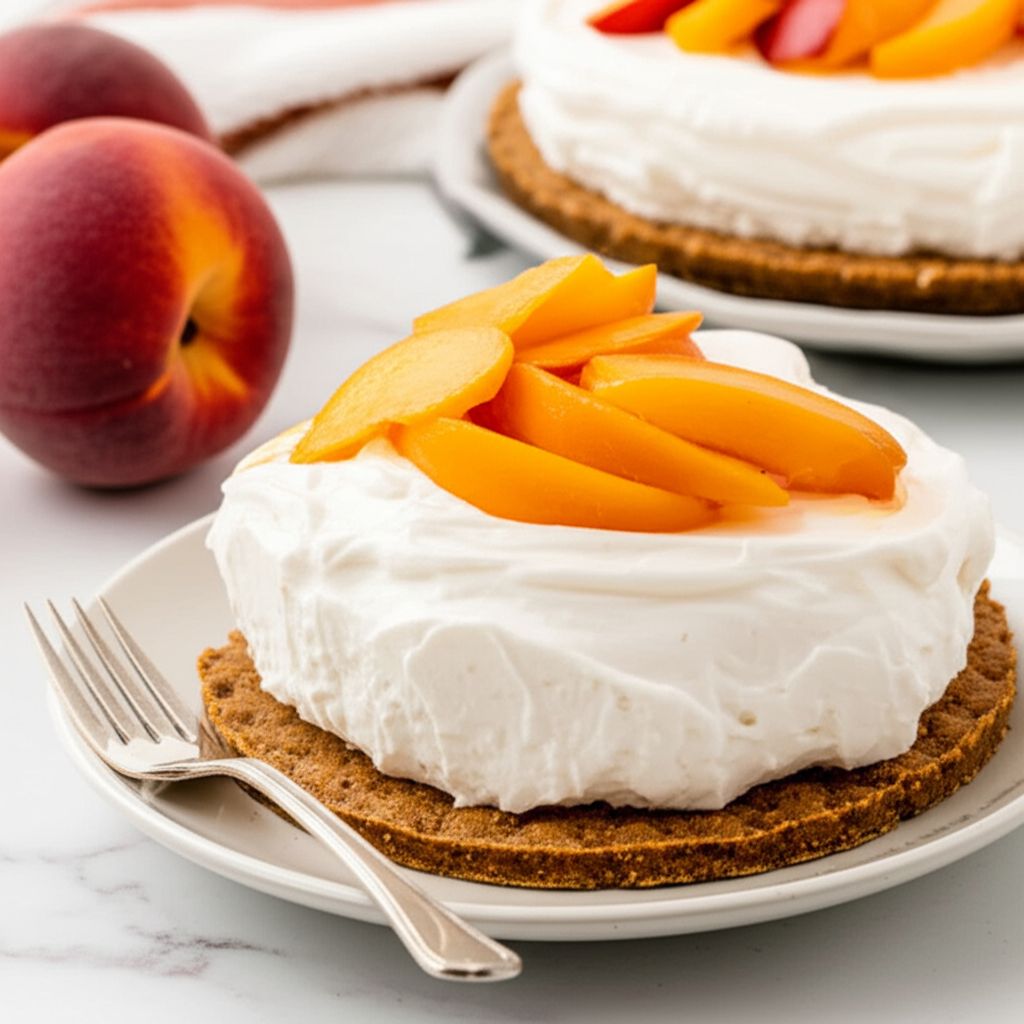 Quick and Easy Peach Cheesecake