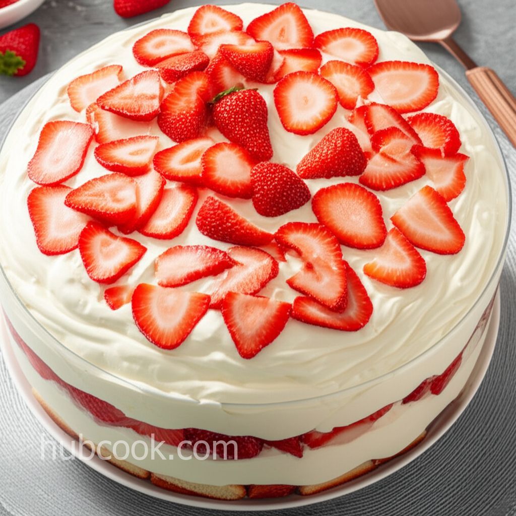 Strawberries and Cream Trifle