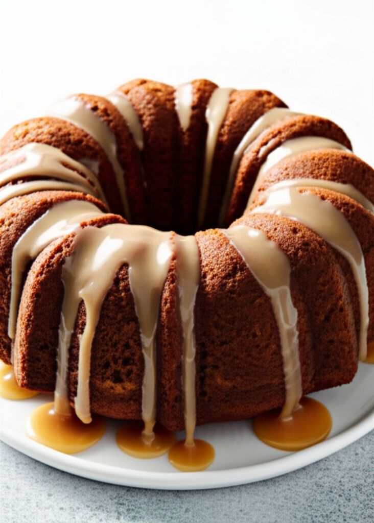 Sweet Potato Cake with Maple-Bourbon Pecans
