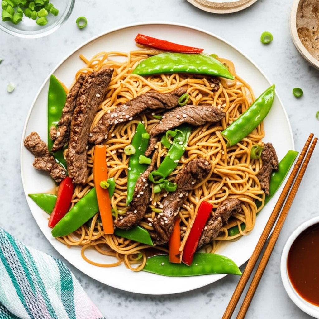 Beef Lo Mein Noodles