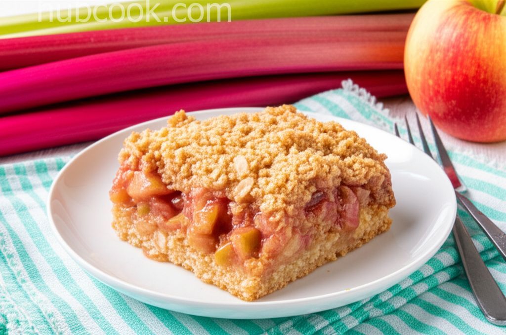 Easy Apple Rhubarb Crisp