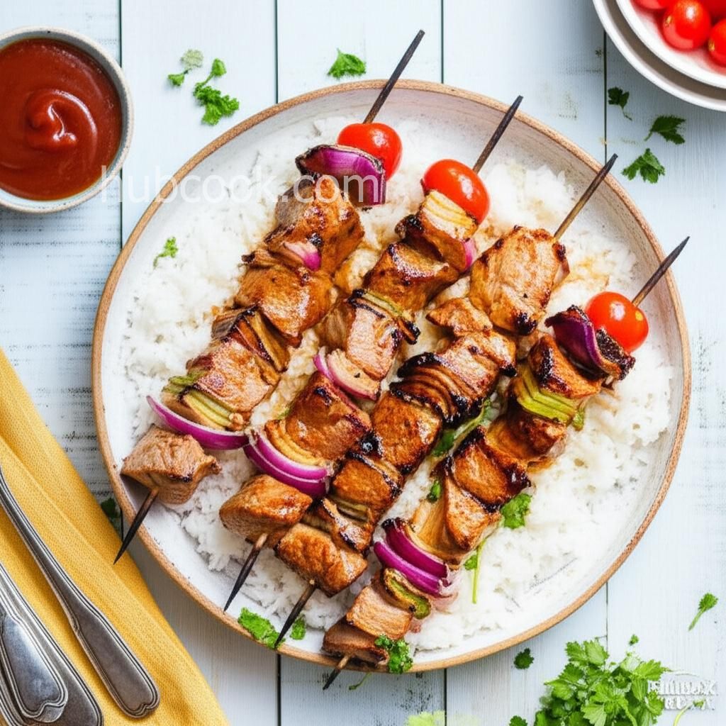 Garlic Pork Kabobs