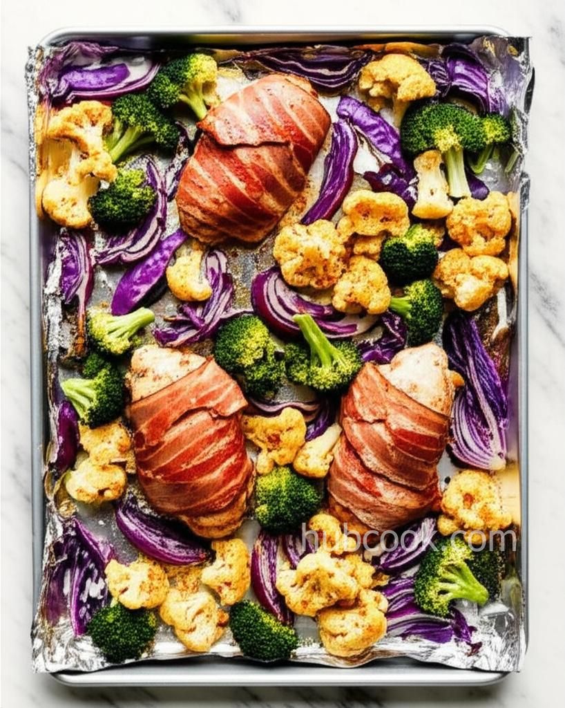 Keto Smoky Chicken and Vegetable Sheet Pan Dinner
