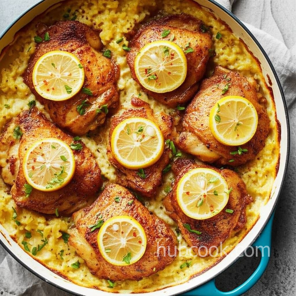 Lemon Chicken And Rice Casserole