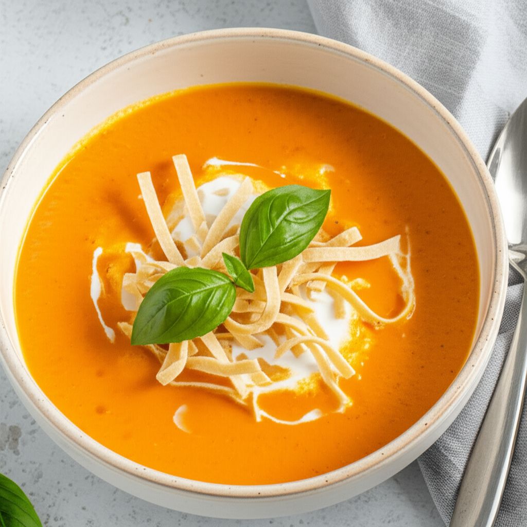 Roasted Carrot and Cauliflower Curried Soup
