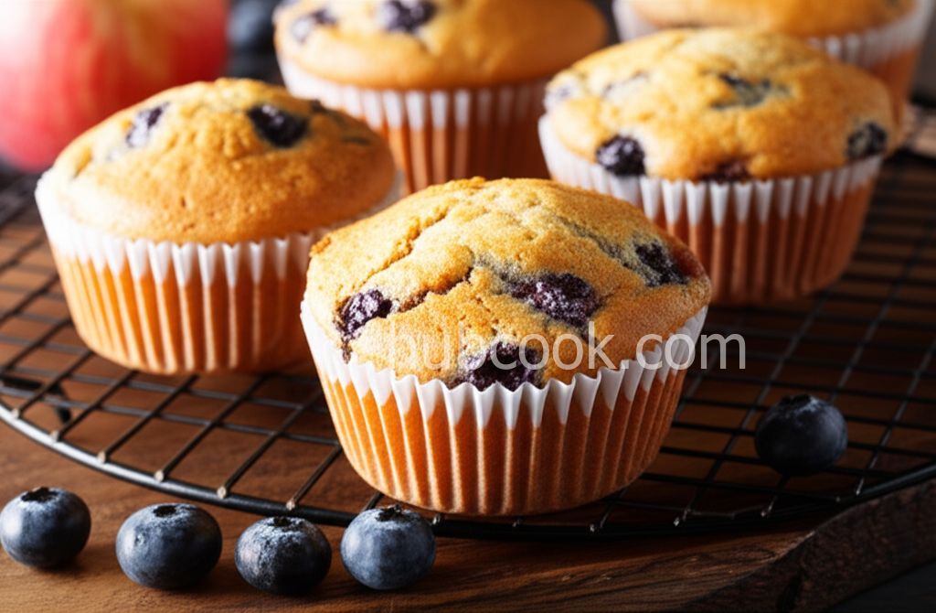 Vegan Blueberry Muffins with Applesauce