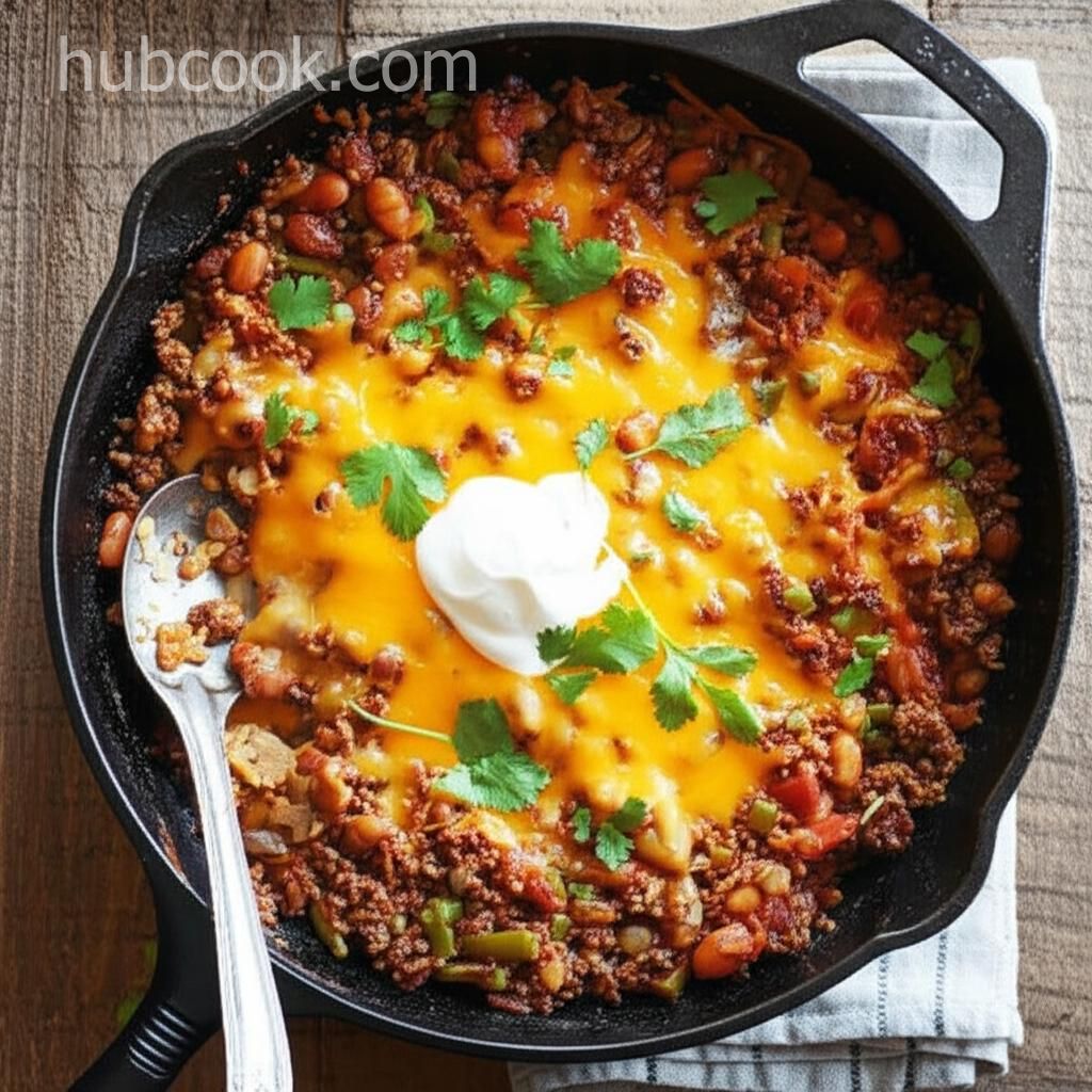 Beefy Naked Burrito Skillet