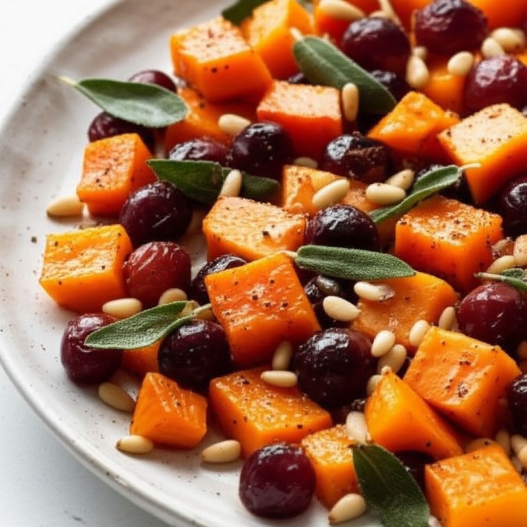 Butternut Squash with Grapes