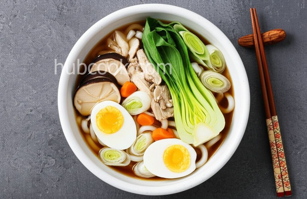 Japanese Nabeyaki Udon Soup