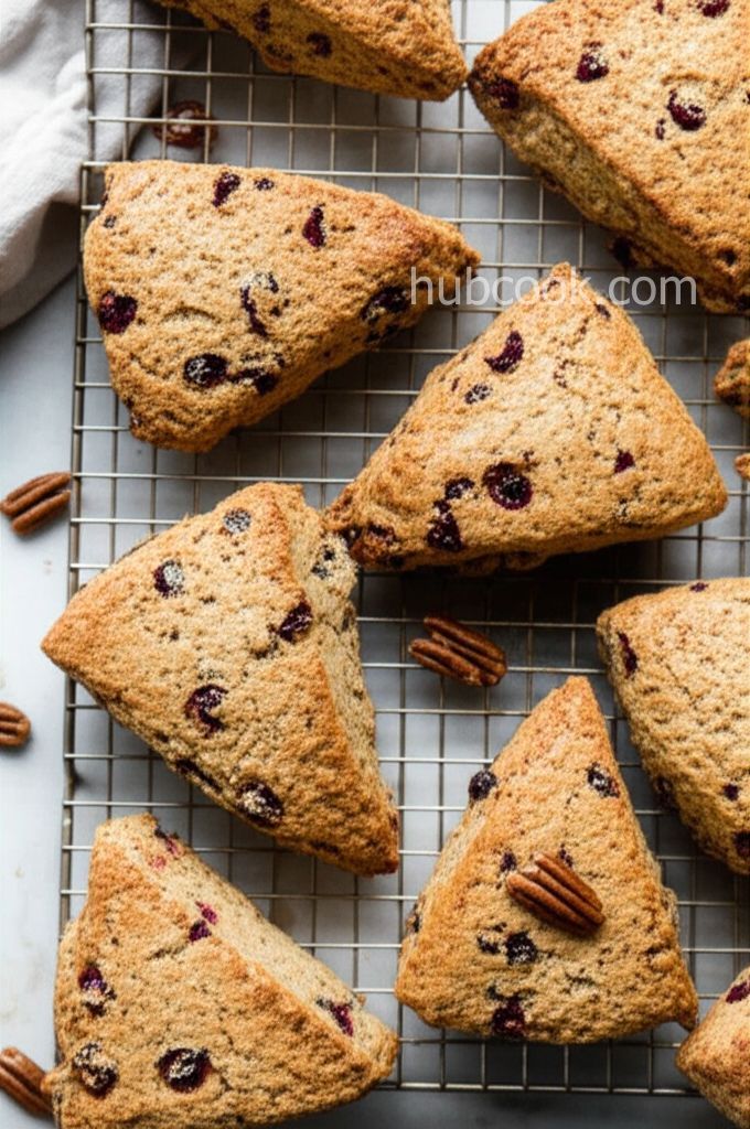 Low-Fat Whole Wheat Cranberry Pecan Scones