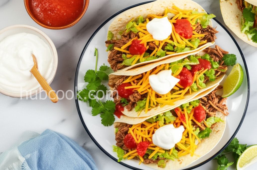Shredded Pork Fajita Tacos
