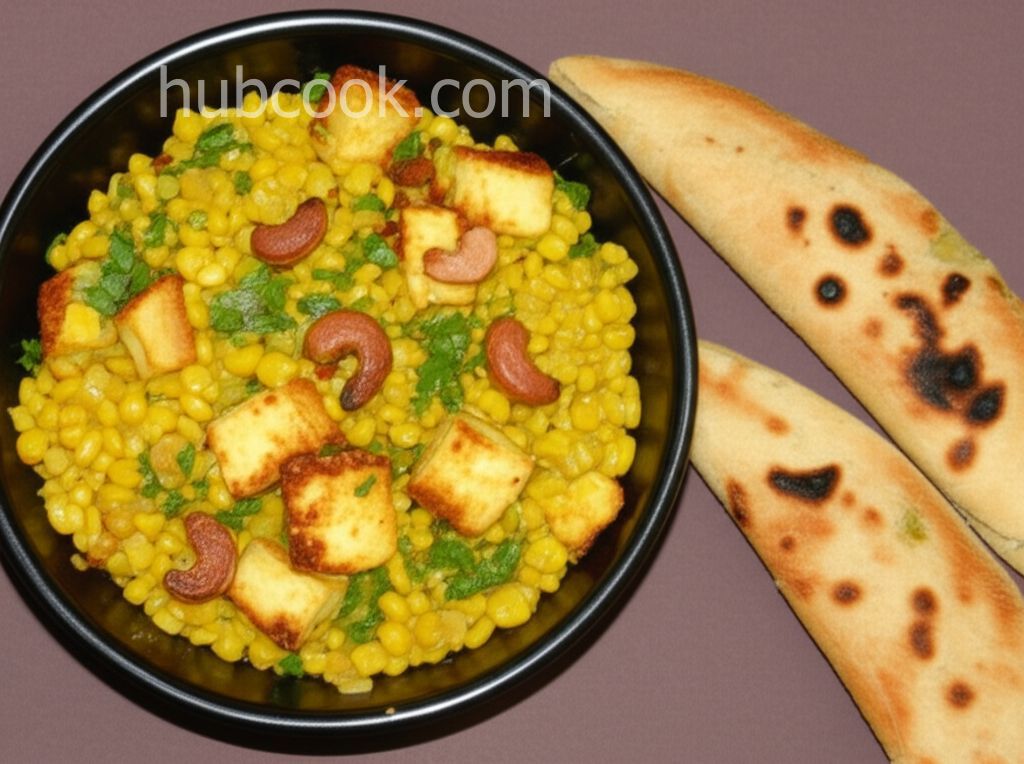 Sweet Corn Subji With Paneer and Cashew Nuts