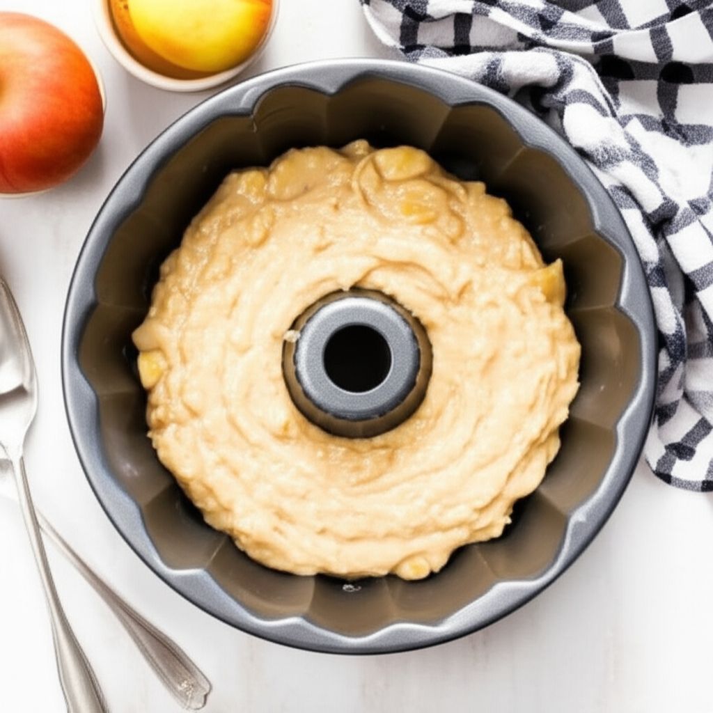 Apple Walnut Cake with Lemon Glaze