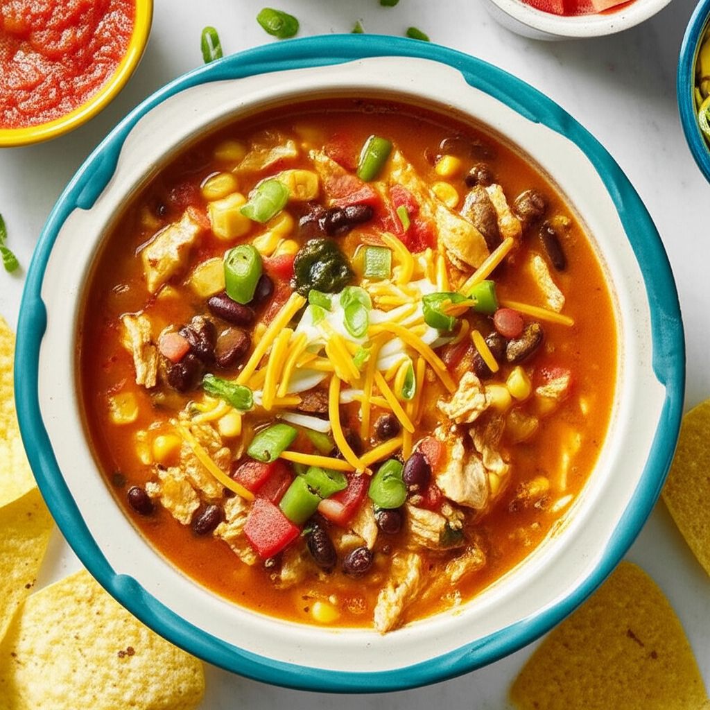 Easy Cheesy Chicken Enchilada Soup