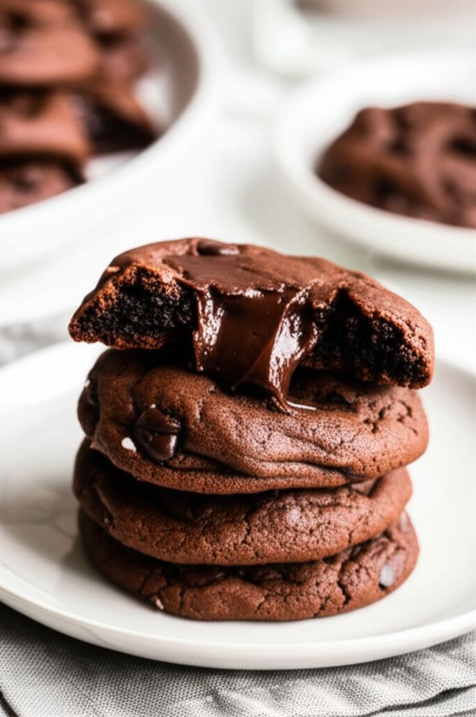 Fudge-Stuffed Chocolate Chip Cookies