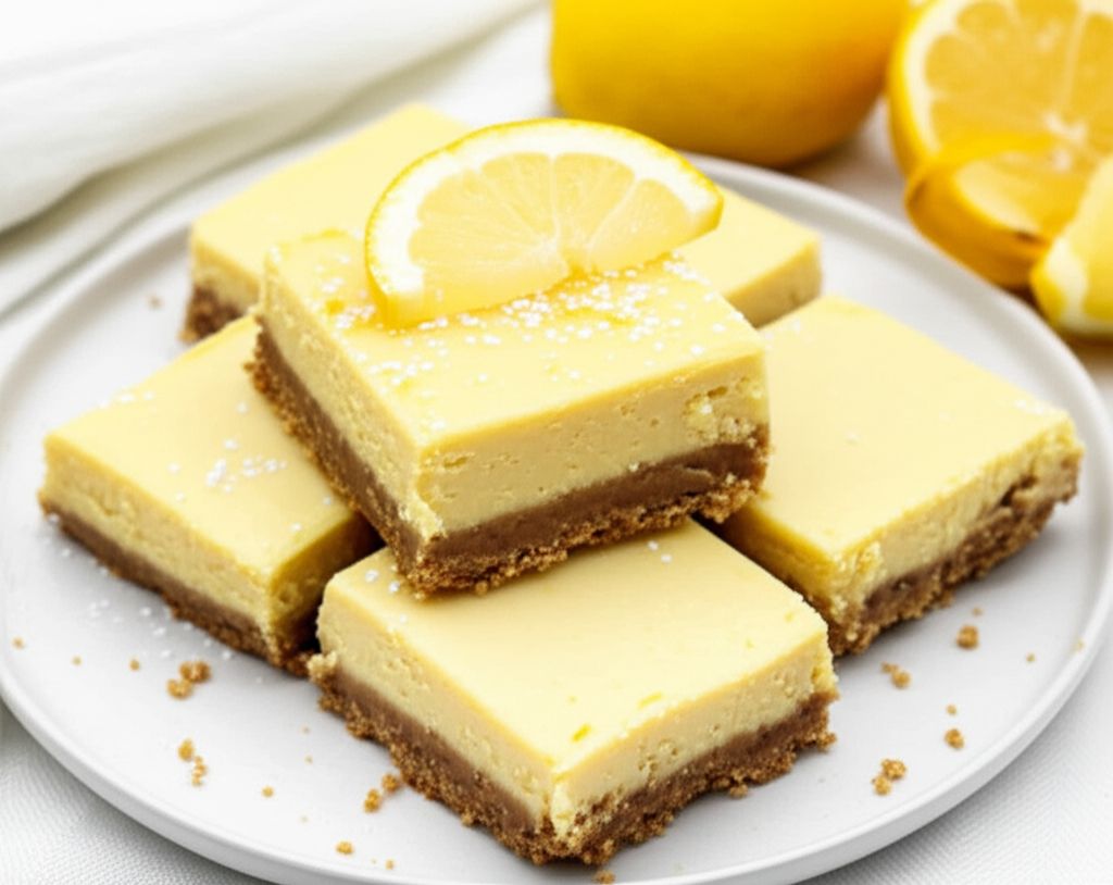 Ginger Lemon Cheesecake Bars