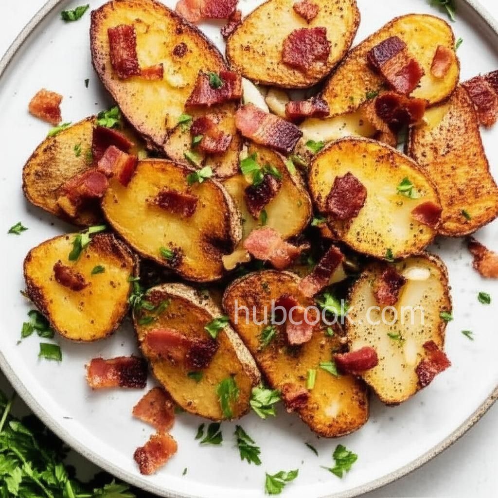 Homefried Potatoes with Garlic and Bacon