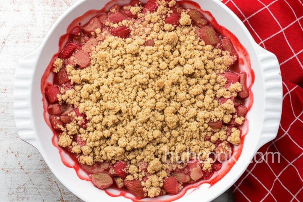 Low Sugar Strawberry Rhubarb Crisp