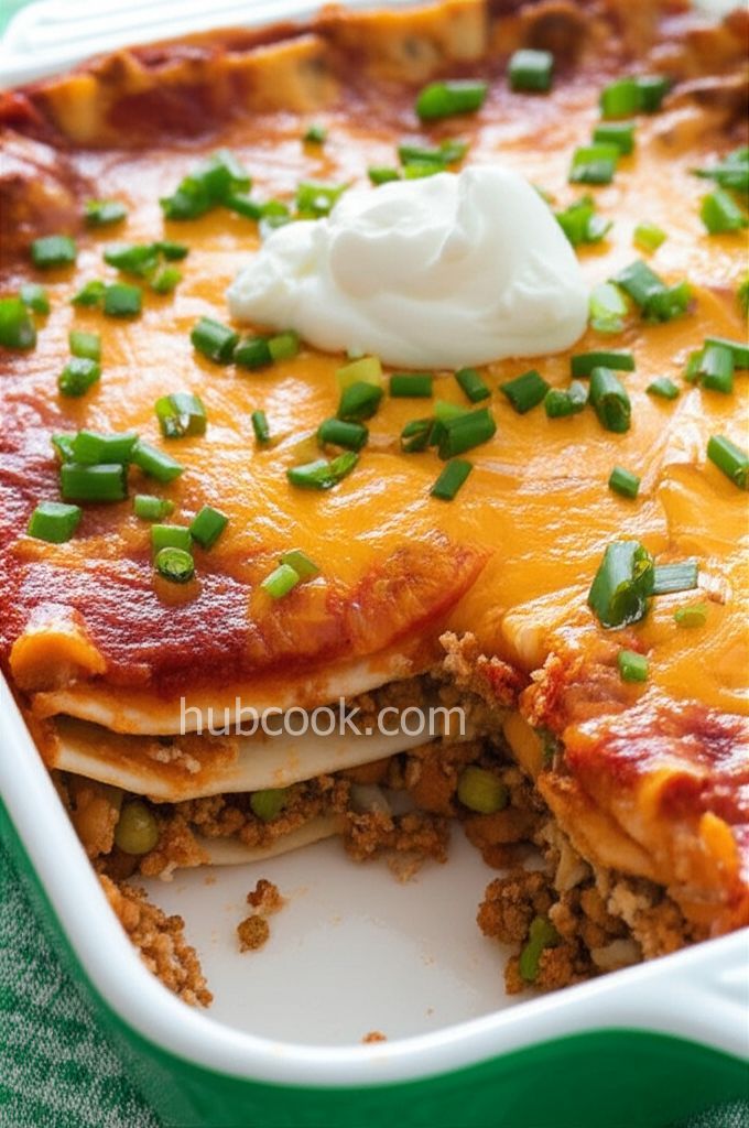 Smothered Mexican Lasagna