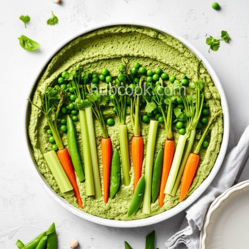 Spring Herb Hummus Vegetable Garden