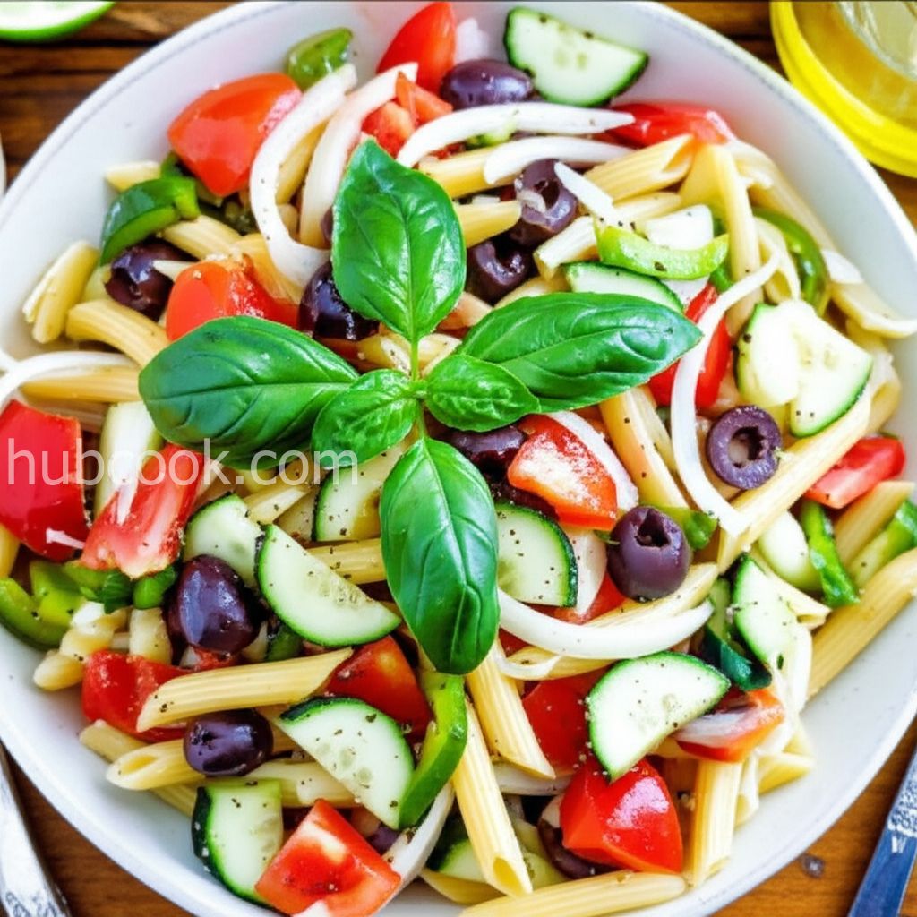 Vegetarian Greek Pasta Salad