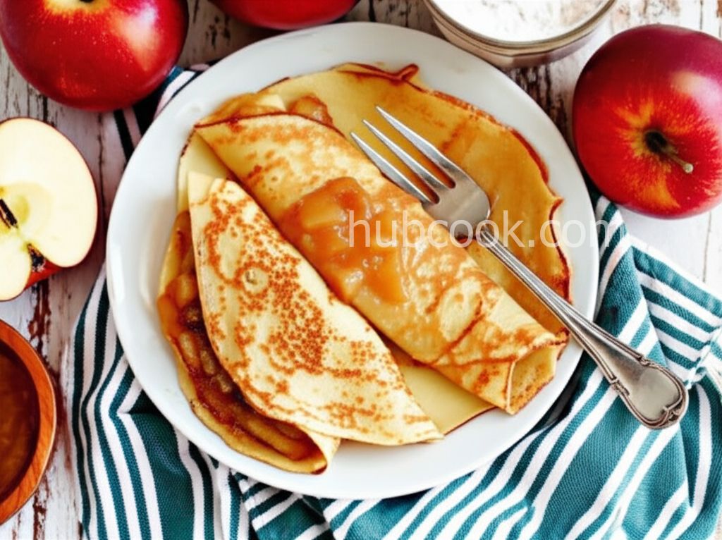 Yummy Apple Cinnamon Crepes