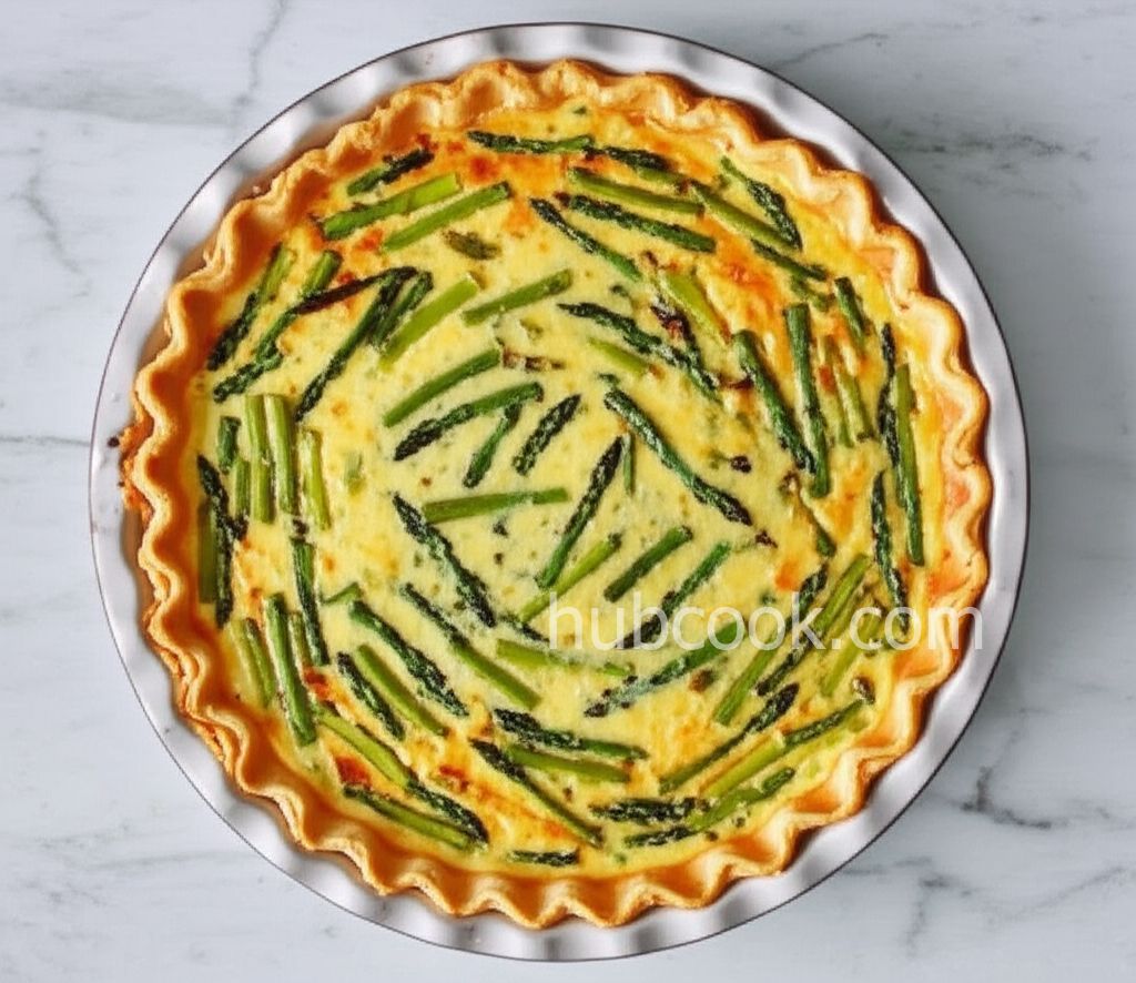 Asparagus and Swiss Cheese Quiche