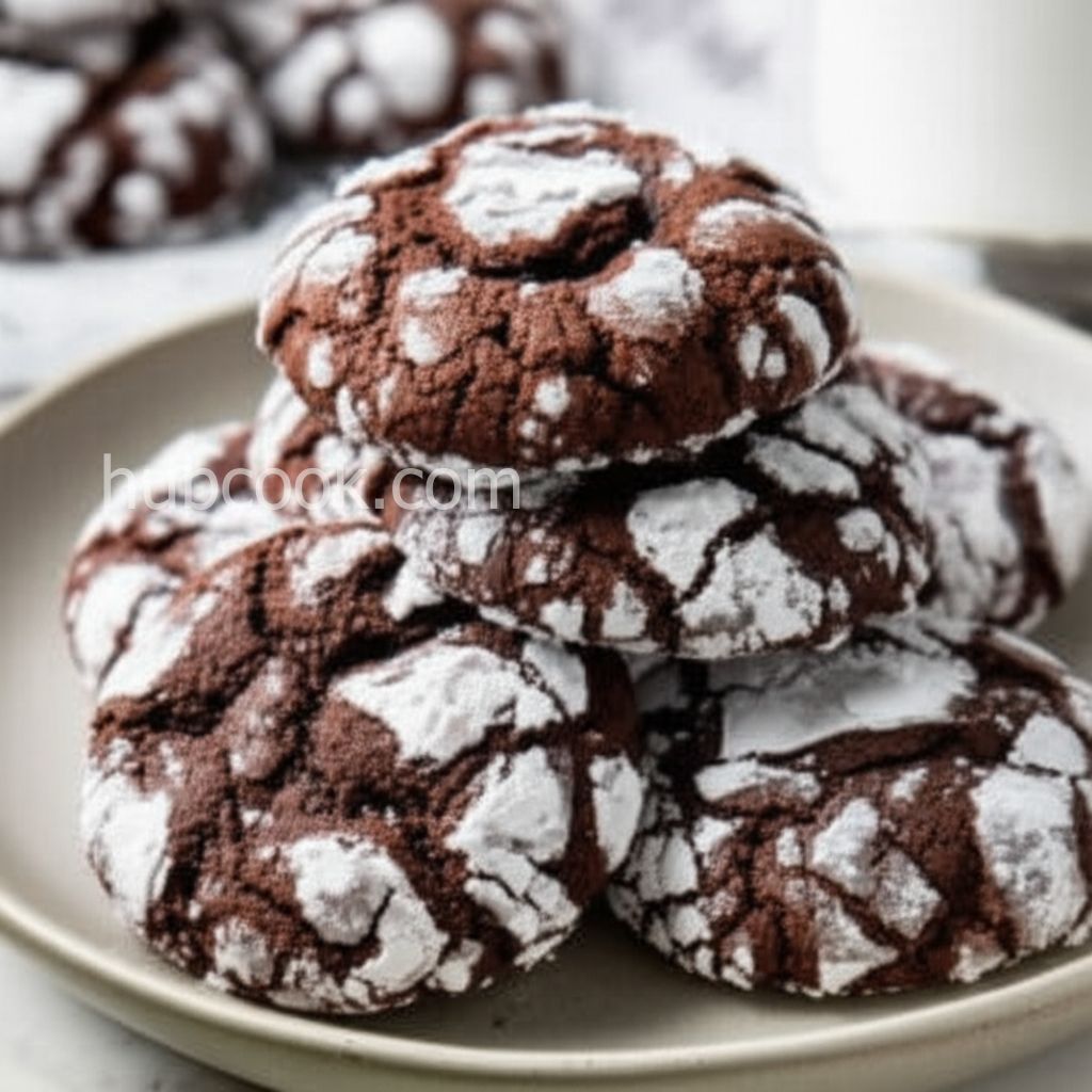 Brown Sugar Chocolate Crackle Cookies