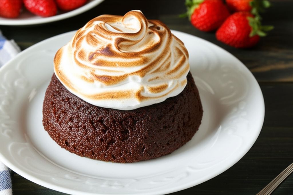 Chocolate Pudding with Meringue