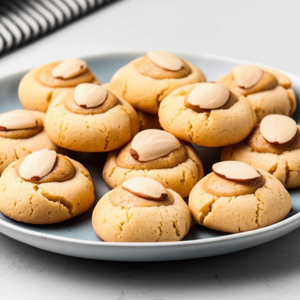 Glazed Almond Cookies