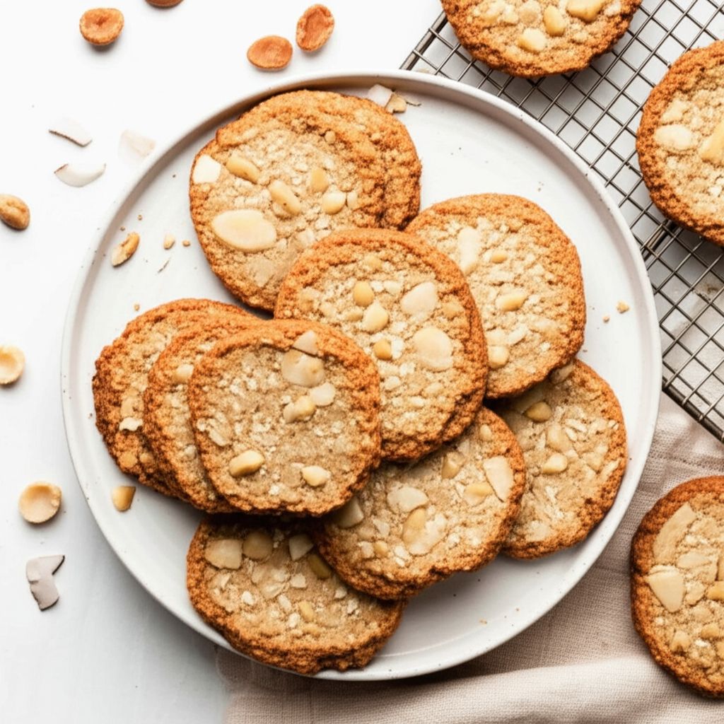 Macadamia Coconut Icebox Cookies
