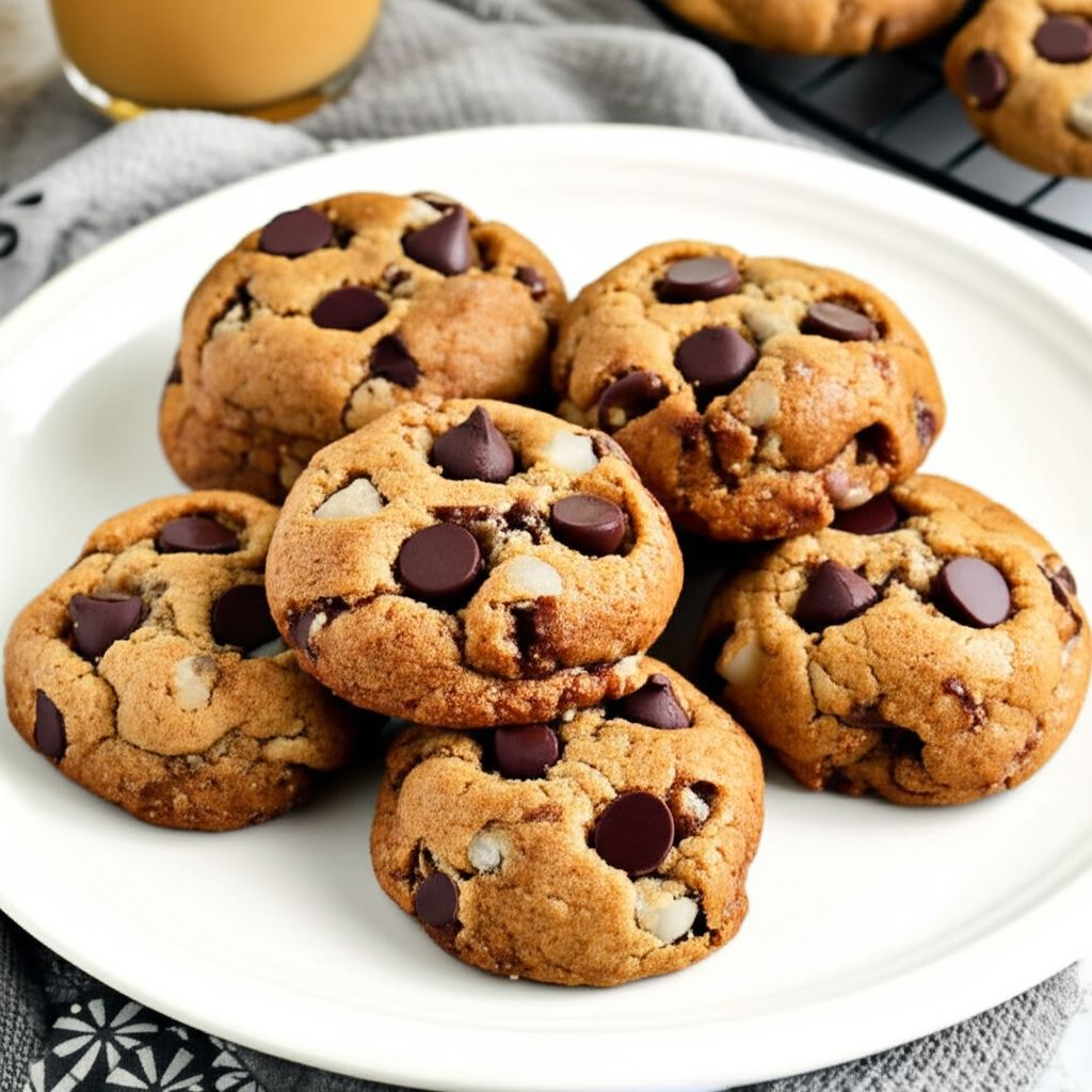 Naughty Chocolate and Peanut Butter Chip Cookies