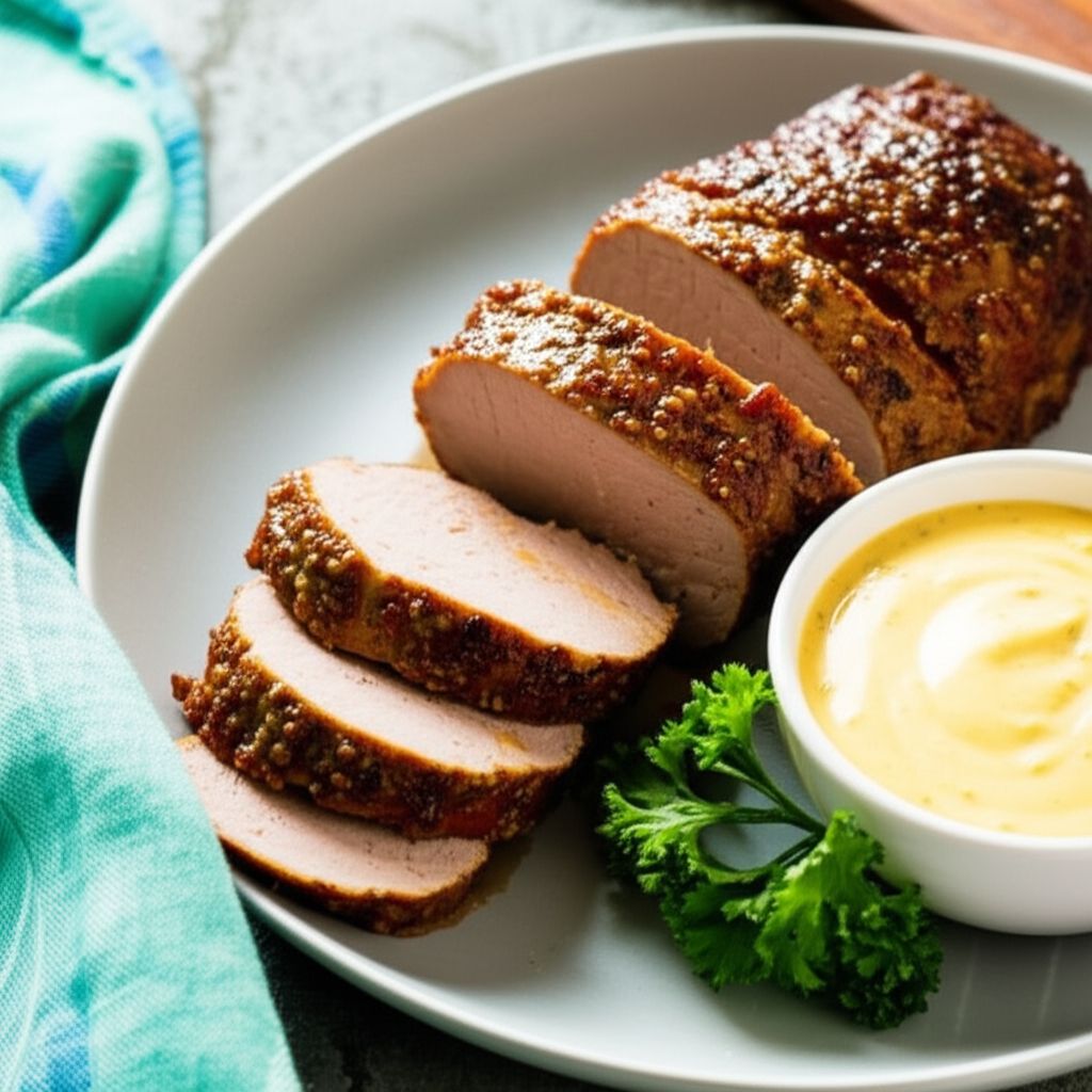 Pork Tenderloin with Mustard Sauce