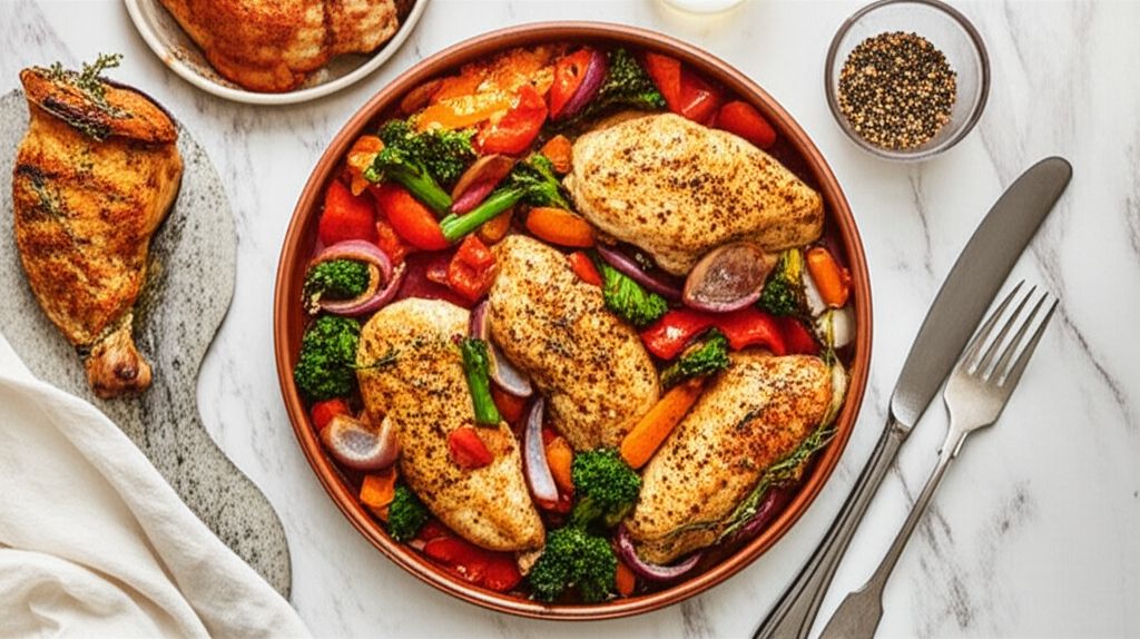 Roasted Rosemary Chicken And Vegetables