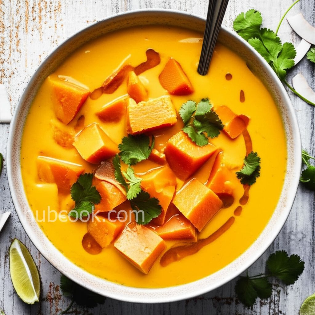Spicy Sweet Potato and Coconut Soup