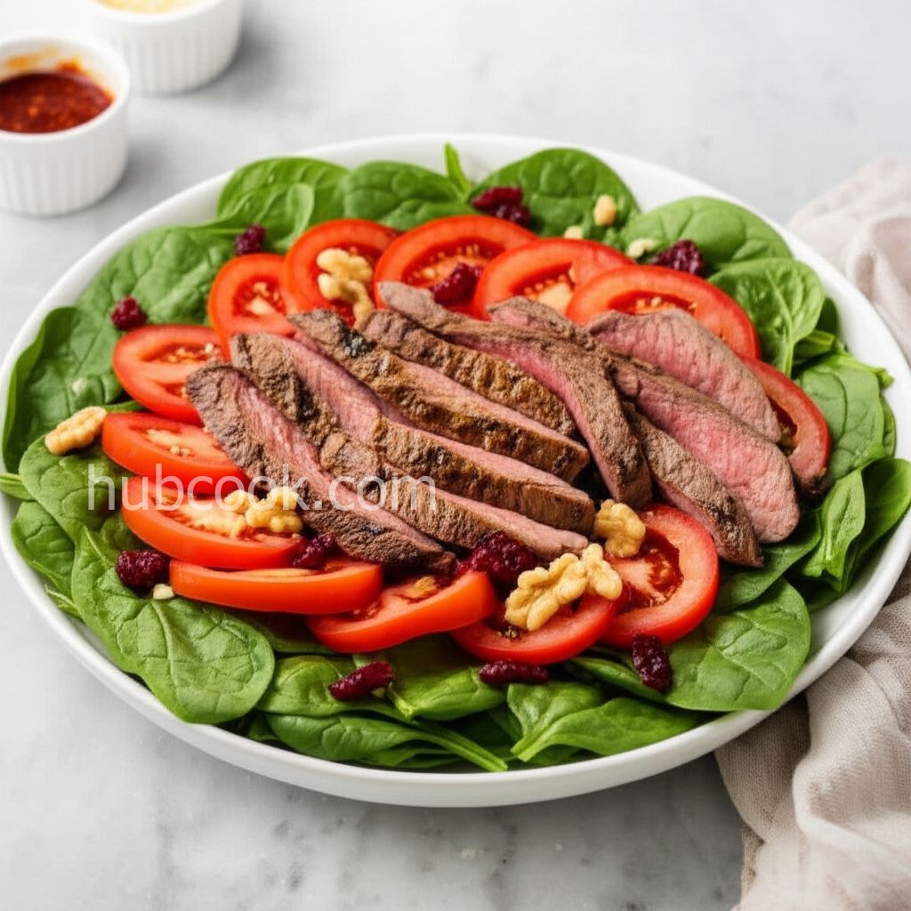 Steak and Spinach Salad