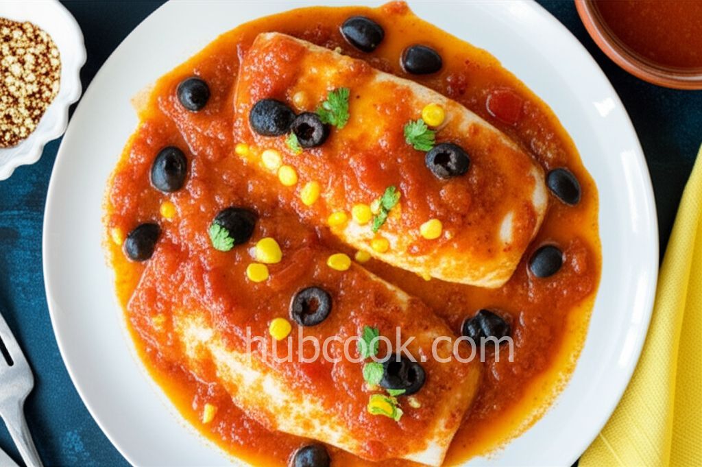Tilapia with Tomatoes, Black Olives and Corn