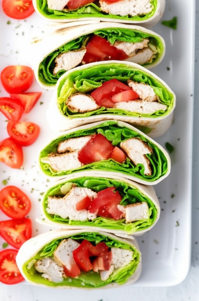 Warm Chicken Ranch Wraps