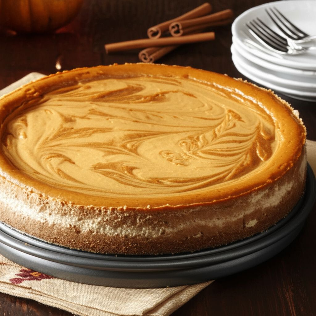 Marbled Pumpkin Cheesecake