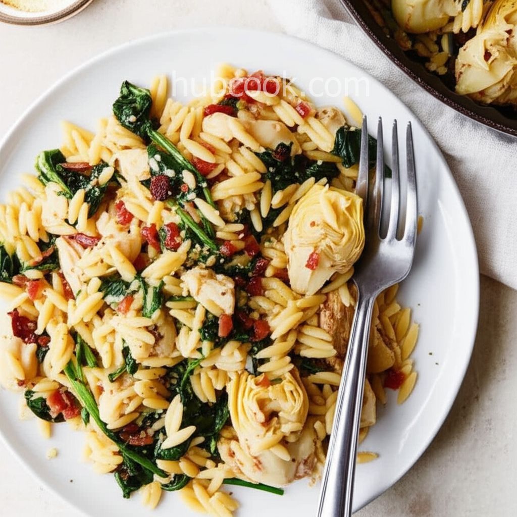 Orzo with Chicken and Artichokes