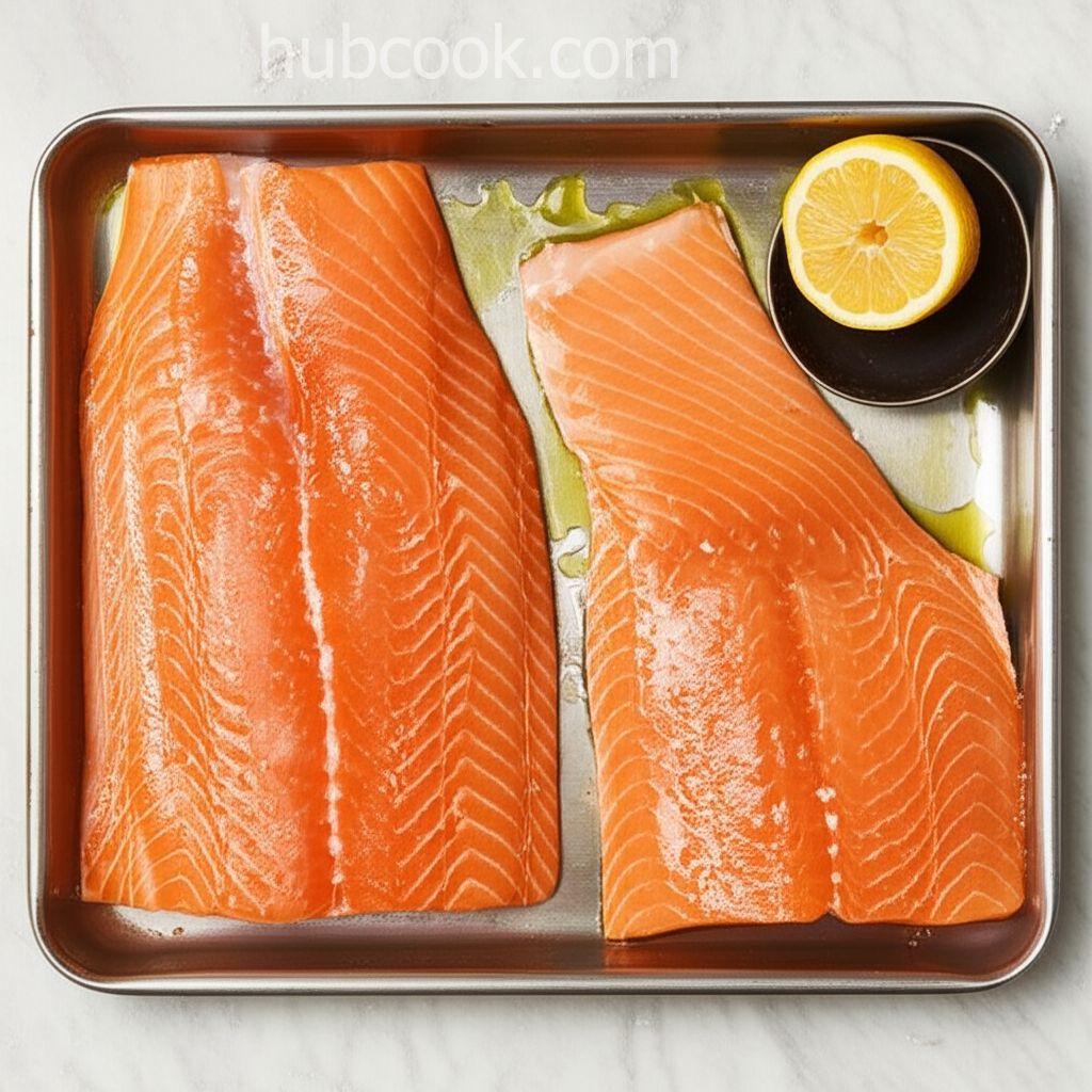 Stephan's Broiled Salmon Pesto