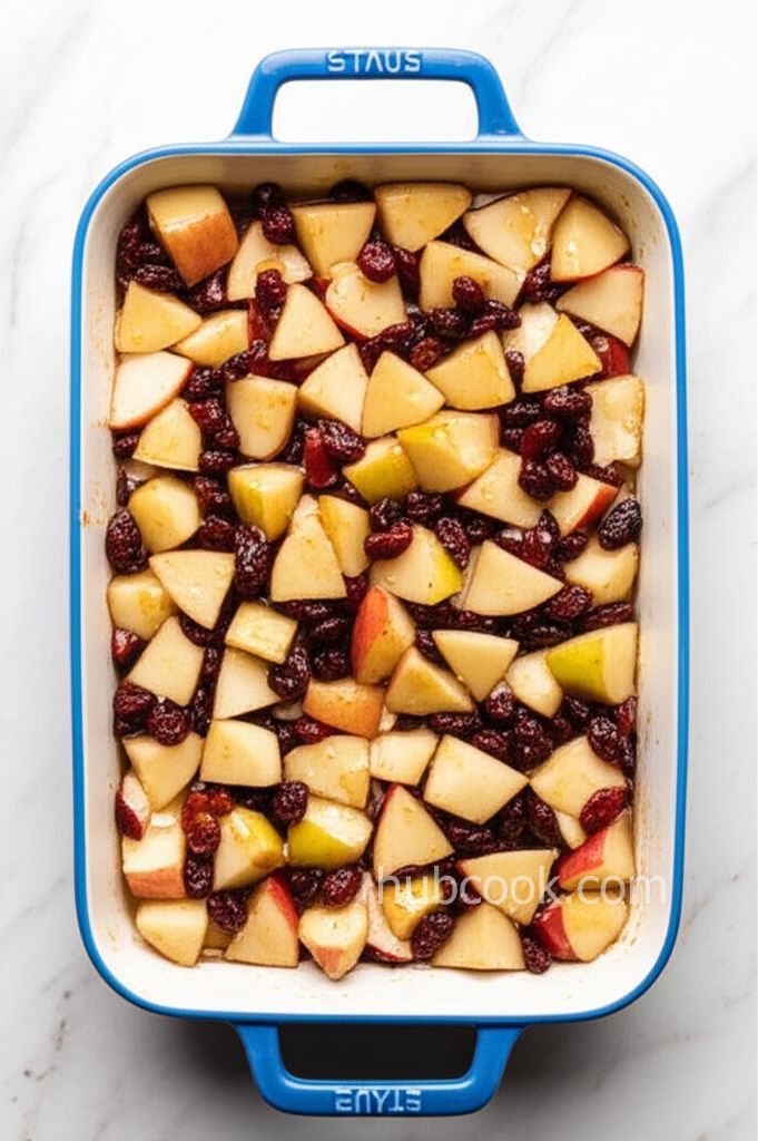 Apple, Cranberry, and Pear Crisp