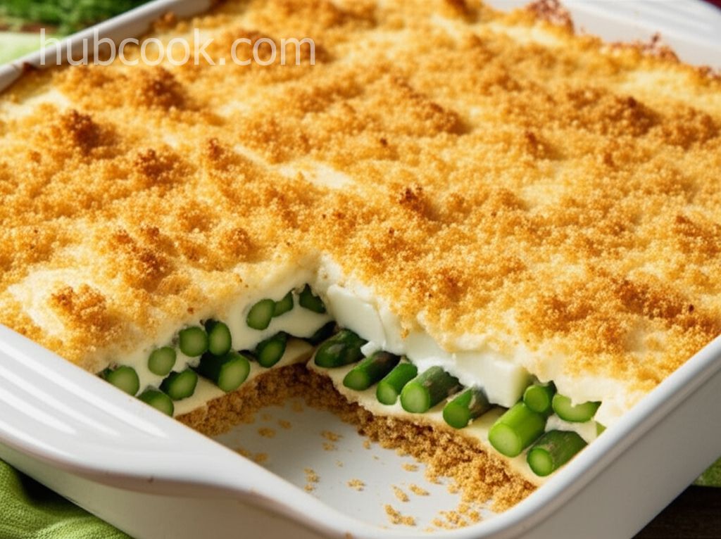 Asparagus Casserole with Hard-Boiled Eggs
