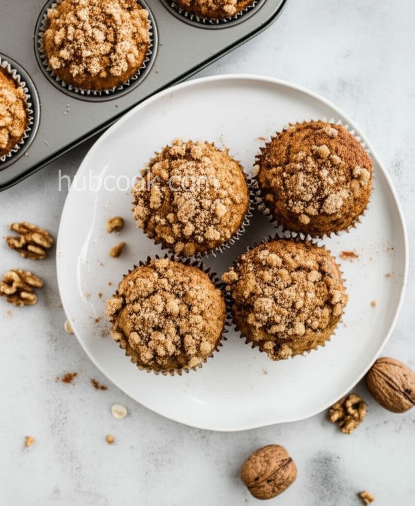 Banana Oat Muffins with Sour Cream