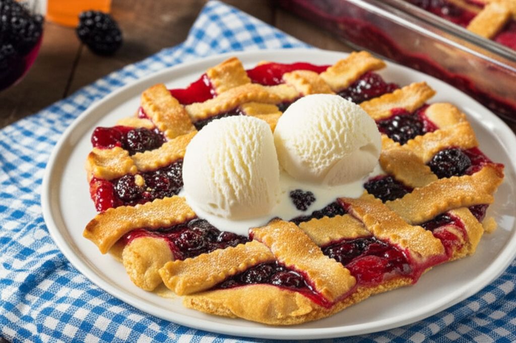 Book Club Blackberry Cobbler